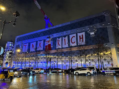 tax the rich louis vuitton|Activists Target Louis Vuitton Building on the Champs.